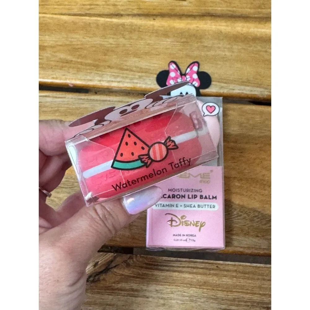 NEW The Creme Shop X Disney Mickey & Minnie Hydrating Macaroon Lip Balm
